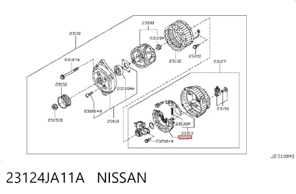 Диодный мост 23124JA11A Nissan/Infiniti