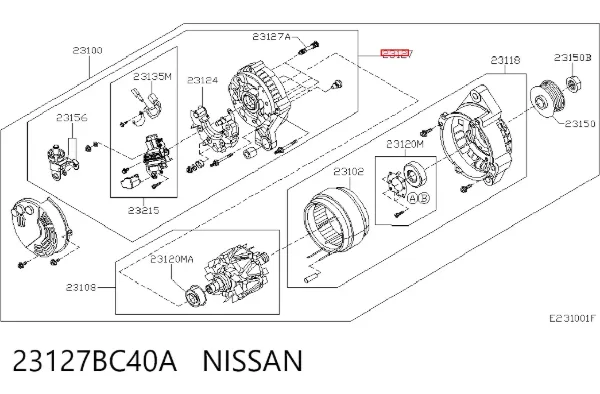  23127BC40A Nissan/Infiniti