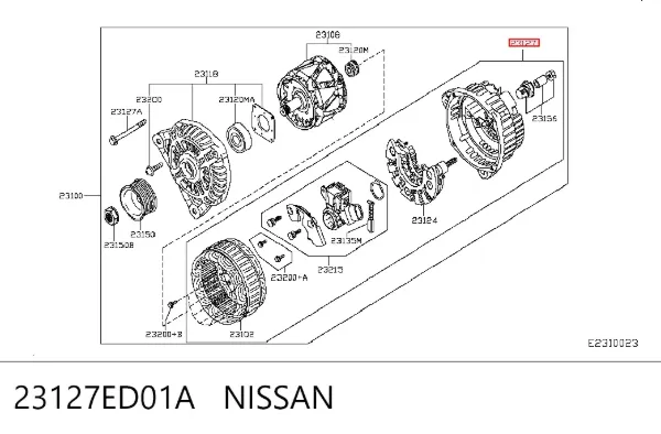  23127ED01A Nissan/Infiniti