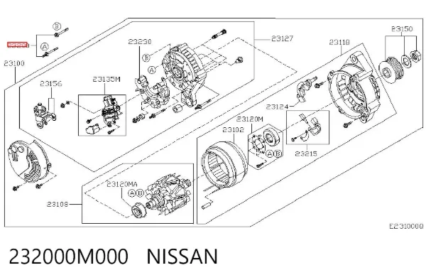  232000M000 Nissan/Infiniti