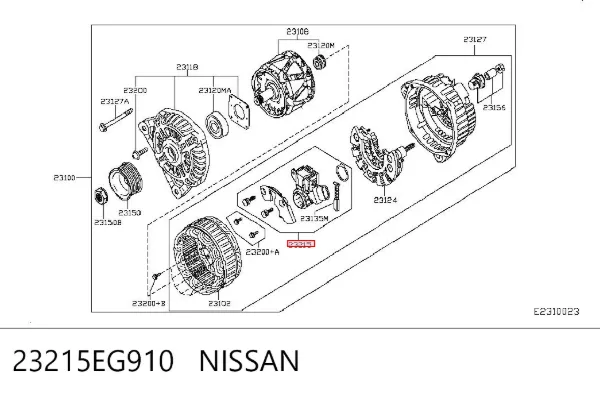 Реле генератора 23215EG910 Nissan/Infiniti