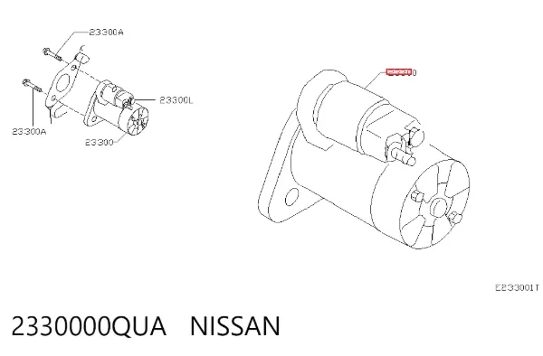 Стартер 2330000QUA Nissan/Infiniti