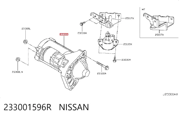 Стартер 233001596R Nissan/Infiniti