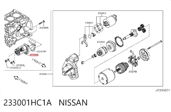 Стартер 233001HC1A Nissan/Infiniti