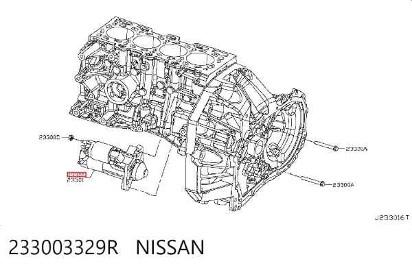 Стартер 233003329R Nissan/Infiniti