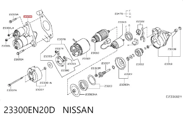 Стартер 23300EN20D Nissan/Infiniti
