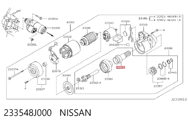  233548J000 Nissan/Infiniti