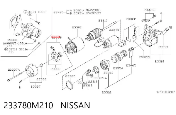 233780M210 Nissan/Infiniti