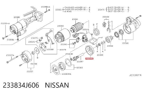  233834J606 Nissan/Infiniti