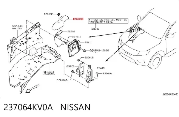  237064KV0A Nissan/Infiniti