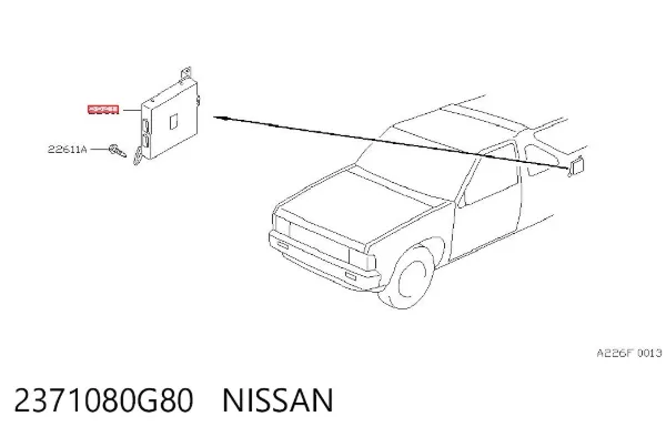 Блок управления двигателем 2371080G80 Nissan/Infiniti
