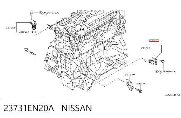 Датчик коленвала 23731EN20A Nissan/Infiniti