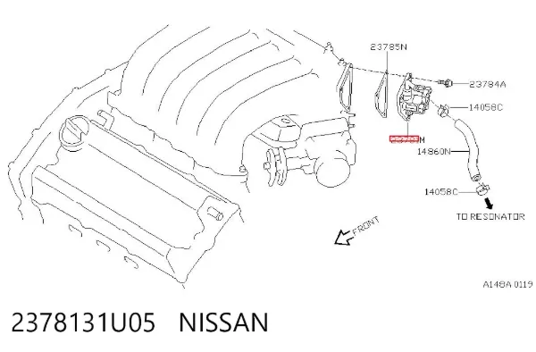 Регулятор холостого хода 2378131U05 Nissan/Infiniti