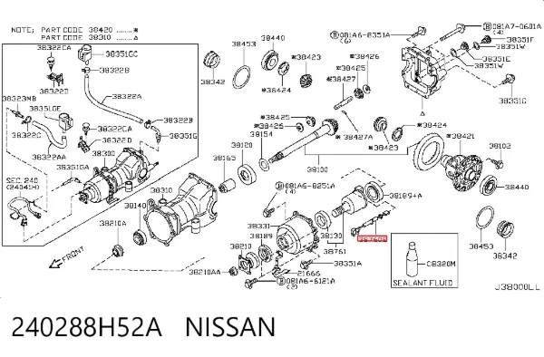  240288H52A Nissan/Infiniti