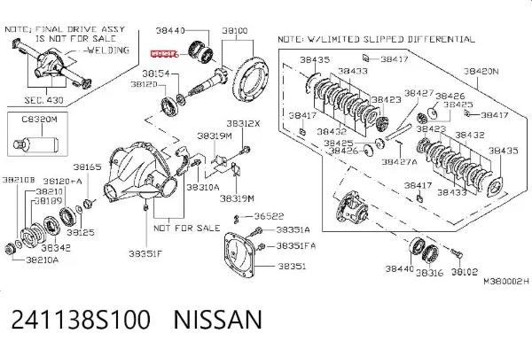  241138S100 Nissan/Infiniti