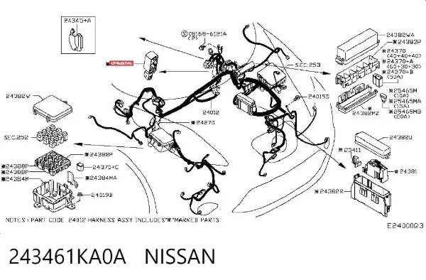 243461KA0A Nissan/Infiniti