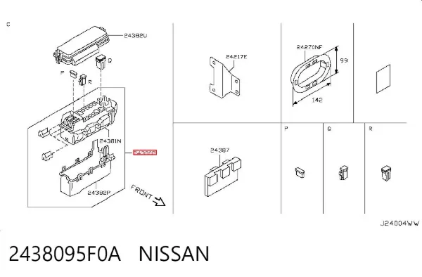  2438095F0A Nissan/Infiniti