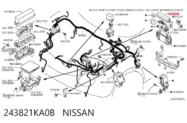  243821KA0B Nissan/Infiniti