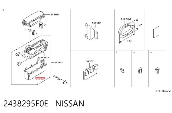  2438295F0E Nissan/Infiniti
