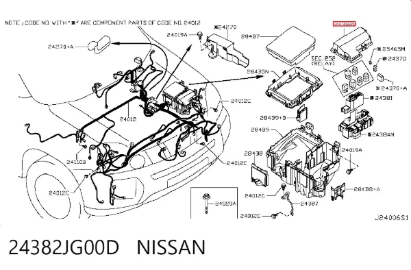  24382JG00D Nissan/Infiniti