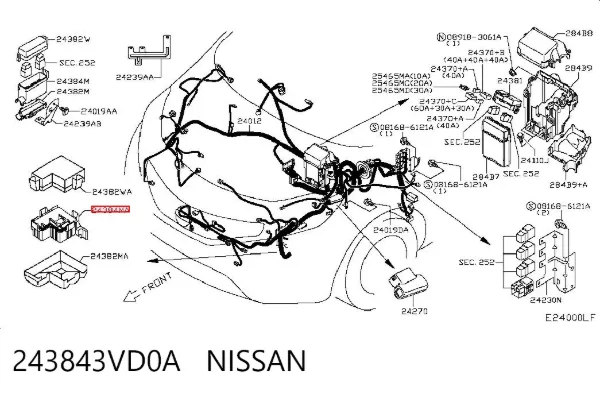  243843VD0A Nissan/Infiniti