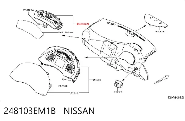 Панель приборов 248103EM1B Nissan/Infiniti