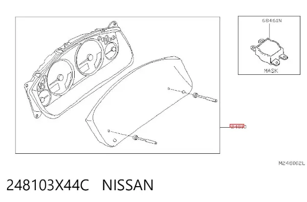 Панель приборов 248103X44C Nissan/Infiniti