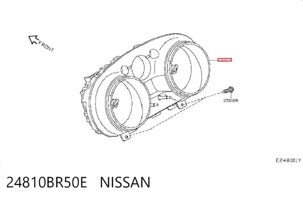 Панель приборов 24810BR50E Nissan/Infiniti