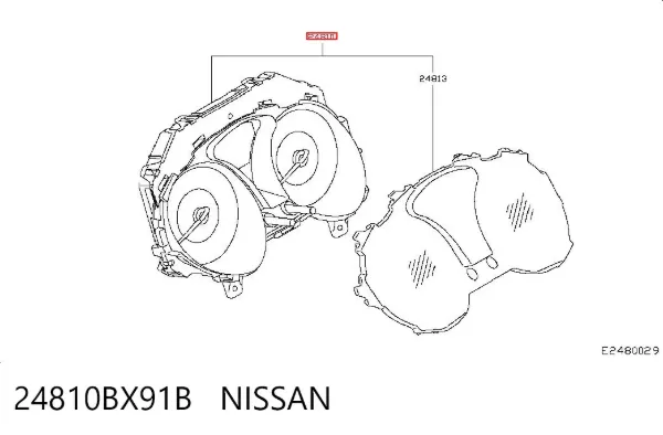 Панель приборов 24810BX91B Nissan/Infiniti