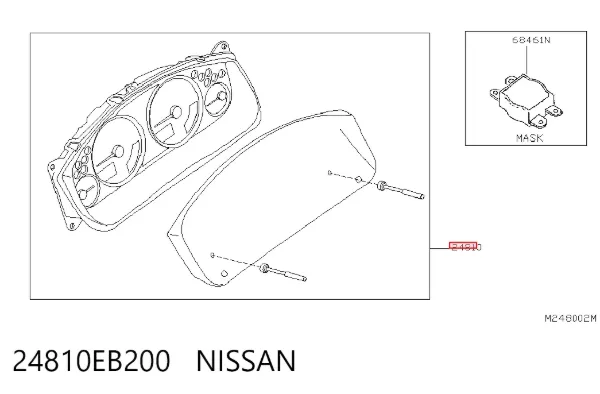 Панель приборов 24810EB200 Nissan/Infiniti