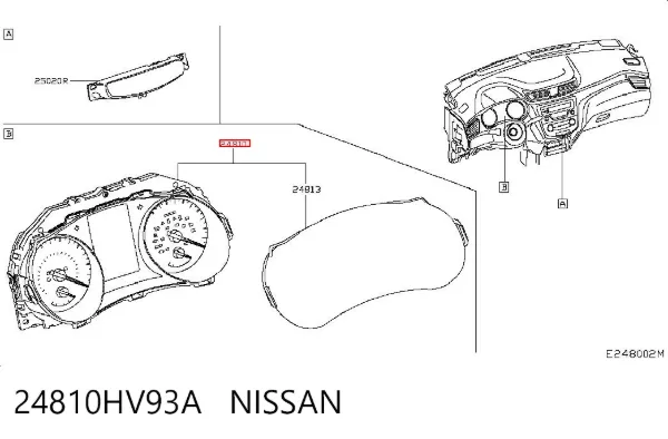 Панель приборов 24810HV93A Nissan/Infiniti