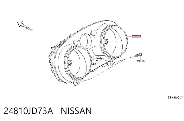 Панель приборов 24810JD73A Nissan/Infiniti