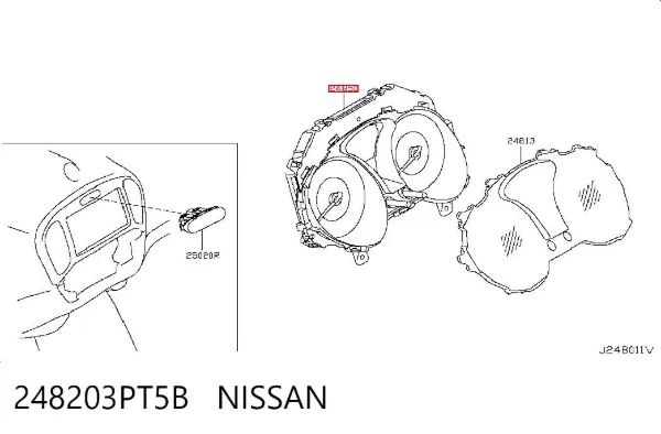 Панель приборов 248203PT5B Nissan/Infiniti