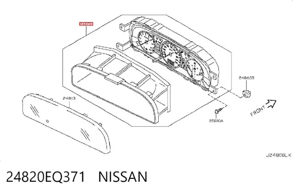 Лампочка панели приборов 24820EQ371 Nissan/Infiniti