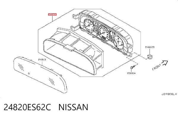 Панель приборов 24820ES62C Nissan/Infiniti