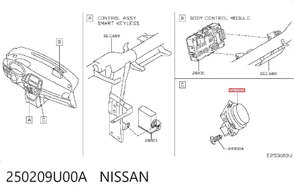  250209U00A Nissan/Infiniti