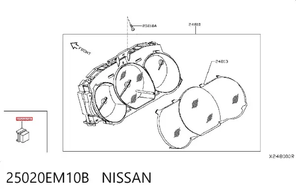  25020EM10B Nissan/Infiniti