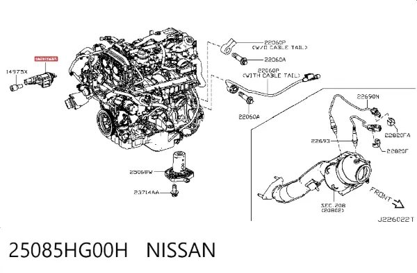  25085HG00H Nissan/Infiniti