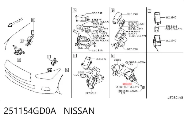  251154GD0A Nissan/Infiniti
