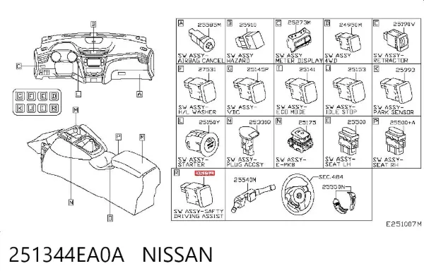  251344EA0A Nissan/Infiniti