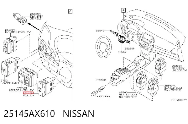  25145AX610 Nissan/Infiniti