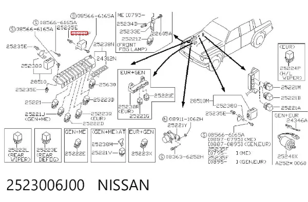  2523006J00 Nissan/Infiniti