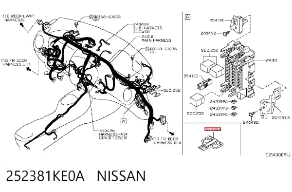  252381KE0A Nissan/Infiniti