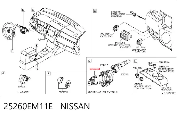  25260EM11E Nissan/Infiniti