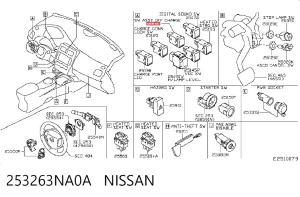  253263NA0A Nissan/Infiniti