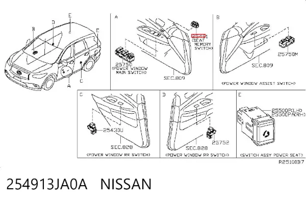  254913JA0A Nissan/Infiniti