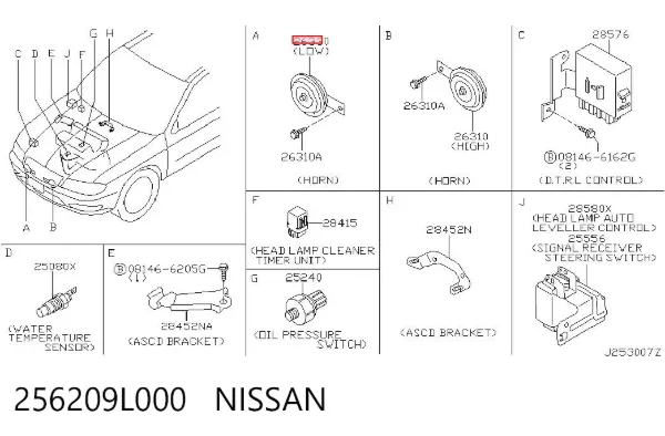  256209L000 Nissan/Infiniti