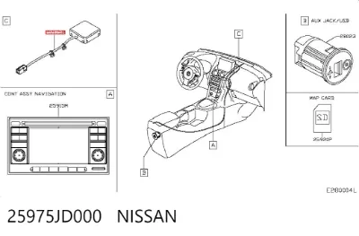 Антенна GPS NISSAN 25975JD000