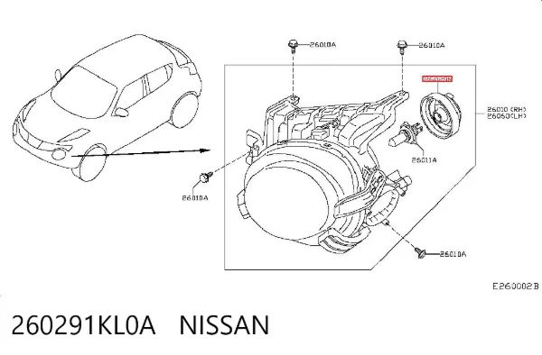  260291KL0A Nissan/Infiniti