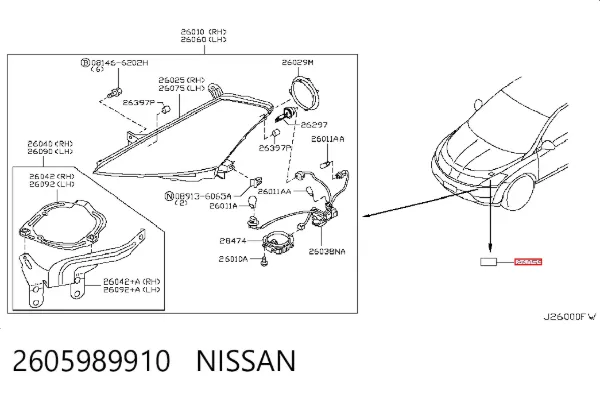  2605989910 Nissan/Infiniti